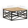 vidaXL Coffee Table 68x68x35 cm Solid Mango Wood