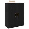 vidaXL Wall-Mounted Cabinet 2 pcs Black Oak 69.5 x 34 x 90 cm