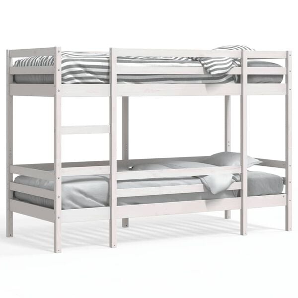 vidaXL Bunk Bed without Mattress White 80x200 cm Solid Wood Pine