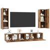 vidaXL TV Cabinet Set Wall-mounted 5 pcs Old Wood Engineered Wood