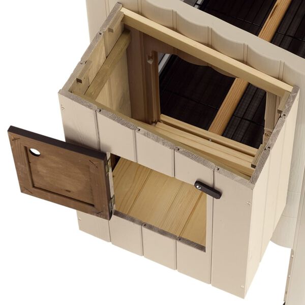 Ferplast Chicken Coop Happy Farm 120 Plastic Beige 57320000