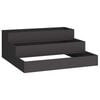 vidaXL Garden Planter Black 90 x 90 x 35 cm Cold-rolled Steel