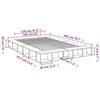 vidaXL Bed Frame without Mattress Black 160x200 cm