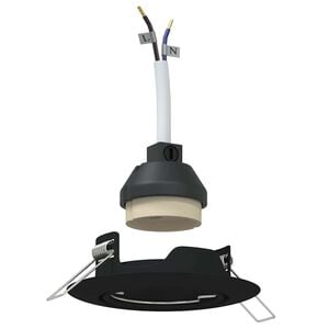 vidaXL Spotlight 6 pcs Black 9 x 9 x 2.5 cm Metal