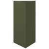 vidaXL Garden Planters 2 pcs Olive Green Triangular 40x34.5x70 cm Steel