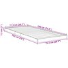 vidaXL Floor Bed Frame Sonoma 75 x 190 cm Engineered Wood
