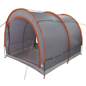 vidaXL Bike Storage Tent with Roof Grey and Orange 256 x 222 x 182 cm