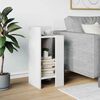vidaXL Side Table with Shelf White 25.5x27x60 cm