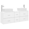 vidaXL Bathroom Cabinet Set 3 pcs White 53 x 34.5 x 63 cm