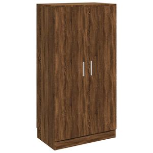 vidaXL Shoe Cabinet Brown Oak 55x35x108 cm Engineered Wood