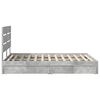 vidaXL Storage Bed Concrete Grey 150 x 200 cm Engineered Wood