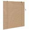 vidaXL Roller Blind with Curtains Manual Nature 150 x 160 cm Bamboo