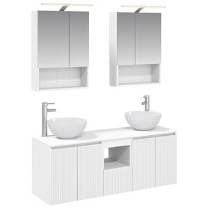 vidaXL Bathroom Cabinet Set 5 pcs White 50 x 14.5 x 70 cm