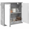 vidaXL Bathroom Mirror Cabinet with Door Concrete Grey 60 x 20 x 60 cm