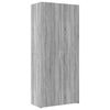 vidaXL Storage Cabinet Grey Sonoma 80x42.5x225 cm Engineered Wood