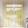vidaXL Voile Curtains with Grommets 2 pcs Yellow