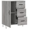 vidaXL Sideboard Grey Sonoma 69.5x34x90 cm Engineered Wood