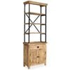 vidaXL Sideboard with Shelves Solid Mango Wood 65x30x180 cm