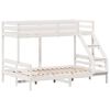 vidaXL Bunk Bed without Mattress 80x200/140x200 cm White Solid Wood