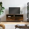vidaXL TV Cabinet Smoked Oak 100x34.5x44.5 cm Engineered Wood