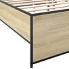 vidaXL Bed Frame without Mattress Sonoma Oak 140x190 cm