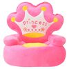 vidaXL Plush Children's Chair Princess Pink