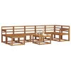 vidaXL Outdoor Sofa Set 8 pcs Natural Solid Acacia Wood