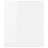 vidaXL 2 Piece Bathroom Furniture Set High Gloss White Engineered Wood