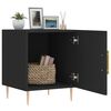 vidaXL Bedside Cabinet Black 40x40x50 cm Engineered Wood