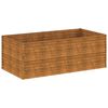 vidaXL Garden Raised Bed 196x100x69 cm Corten Steel