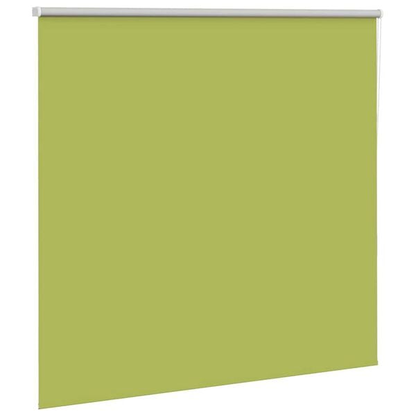 vidaXL Roller Blind Blackout Leaves Green 150x175 cm Fabric Width 146.6 cm Polyester