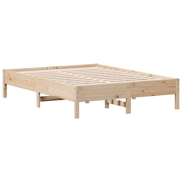 vidaXL Bed Frame without Mattress 140x190 cm Solid Wood Pine