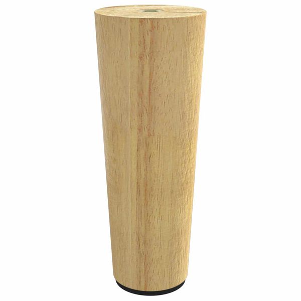 vidaXL Furniture Feet 2 pcs Brown &Oslash; 44 x 100 mm Solid Eucalyptus Wood