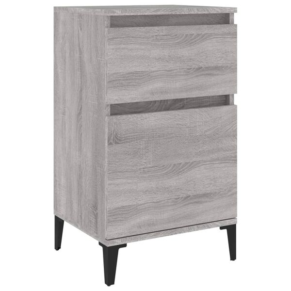 vidaXL Bedside Cabinet Grey Sonoma 40x35x70 cm