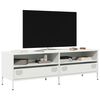 vidaXL TV Cabinet White 135x39x43.5 cm Cold-rolled Steel