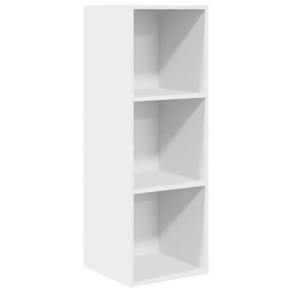 vidaXL Wall-mounted TV Cabinet White 37x37x107 cm Engineered Wood