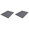 vidaXL PVC Door Mats 2 pcs Grey 90x60 cm