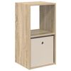 vidaXL Bedside Table Sonoma Oak 35 x 32 x 68.5 cm Engineered Wood