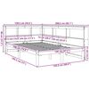 vidaXL Bookcase Bed without Mattress White 120x190 cm Solid Wood Pine