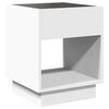 vidaXL Coffee Table with Infinity LED White 40x40x50 cm