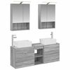 vidaXL Bathroom Furniture Set 5 pcs Grey Sonoma