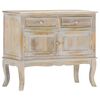 vidaXL Sideboard Grey 80x35x70 cm Solid Mango Wood