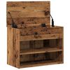 vidaXL Shoe Bench Old Wood 60x30x45 cm Engineered Wood