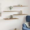 vidaXL Wall Shelves 4 pcs Artisan Oak 60x30x1.5 cm Engineered Wood