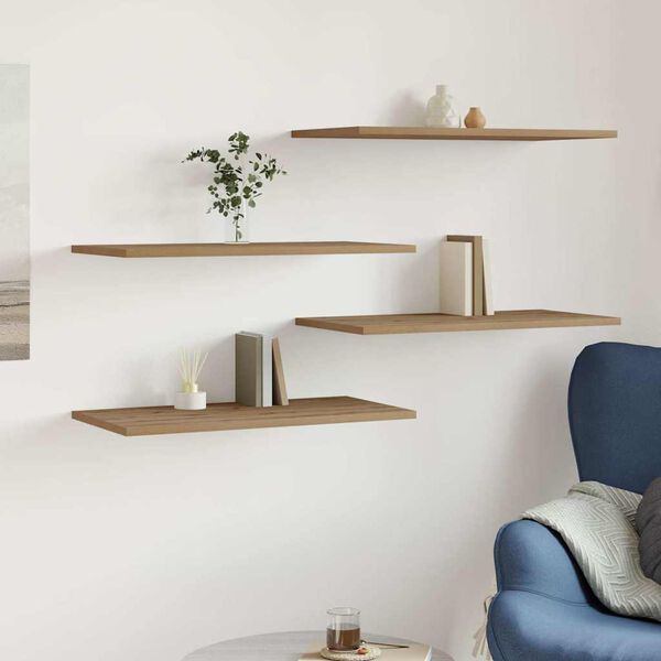 vidaXL Wall Shelves 4 pcs Artisan Oak 60x30x1.5 cm Engineered Wood