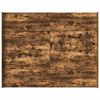 vidaXL Storage Bed Frame Smoked Oak 140 x 200 cm Engineered Wood