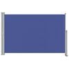 vidaXL Patio Retractable Side Awning 160x300 cm Blue