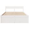 vidaXL Bed Frame without Mattress White 120x200 cm Solid Wood Pine