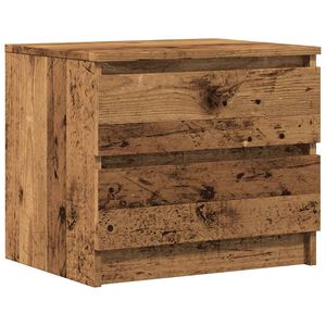 vidaXL Bedside Cabinet Old Wood 50x40x43.5 cm Engineered Wood