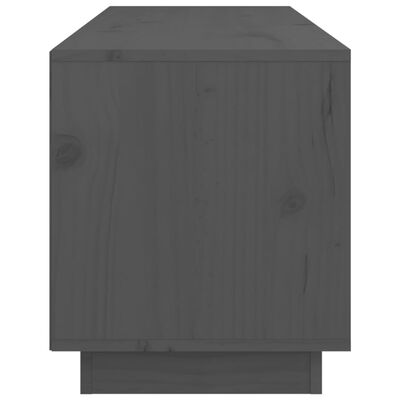 vidaXL TV Cabinet Grey 105x34x40 cm Solid Wood Pine